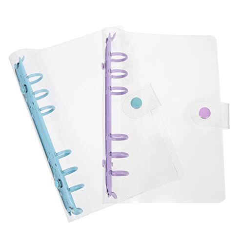 JEWEDECO 2 Stück Teiliges PVC Ringbuch Transparente Flexible Binder Notebook Hüllen Abnehmbare Loseblatt Ordner in und Himmelblau Leichte Robuste Schutzhüllen für Büro und Schule JEWEDECO 2 Stück Teiliges PVC Ringbuch Transparente Flexible Binder Notebook Hüllen Abnehmbare Loseblatt Ordner in und Himmelblau Leichte Robuste Schutzhüllen für Büro und Schule von JEWEDECO