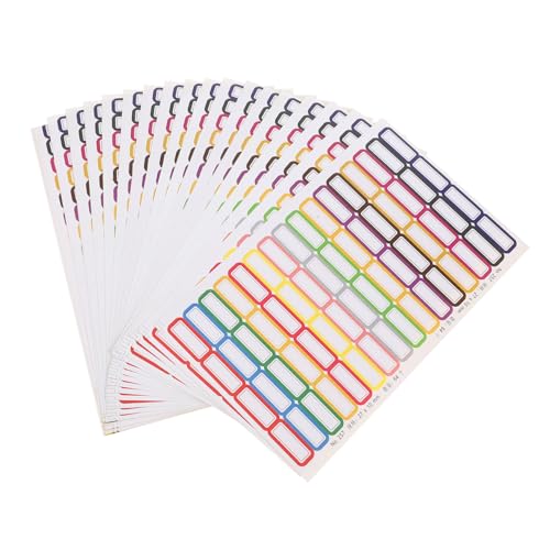 JEWEDECO 20 Blatt Selbstklebende Namensetiketten Wasserfeste Etiketten für Gläser Flaschen und Schultaschen Organisieren und Beschriften für Unterricht von JEWEDECO