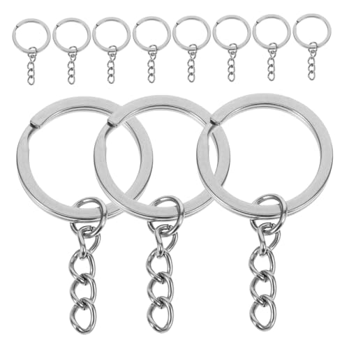 JEWEDECO 20 Stück Metall-schlüsselringe Flach Geteilt Diy-ringe Schlüsselanhänger Ringe Für Bastelarbeiten Usb-sticks Flaschenöffner JEWEDECO 20 Stück Metall-schlüsselringe Flach Geteilt Diy-ringe Schlüsselanhänger Ringe Für Bastelarbeiten Usb-sticks Flaschenöffner von JEWEDECO
