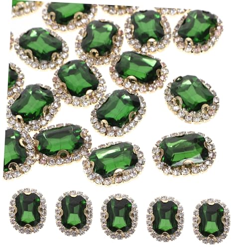 JEWEDECO 20 Stück DIY Strasssteine, Glitzernd, Kleine Strasssteine, Bastel Strasssteine, Strass Dekorationen, Einfache Design Strasssteine, Dekorative Kleidungs Strasssteine, Zum Aufnähen von JEWEDECO