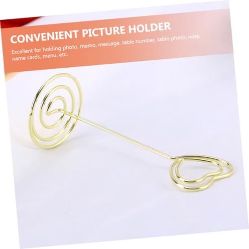 JEWEDECO 20 Stück Kreative Tischkartenhalter aus Goldfarbene Memo und Fotoklammern Dekorative Kartenclips für Hochzeit Party Büro und Haushalt Zarte und Bildhalter JEWEDECO 20 Stück Kreative Tischkartenhalter aus Goldfarbene Memo und Fotoklammern Dekorative Kartenclips für Hochzeit Party Büro und Haushalt Zarte und Bildhalter von JEWEDECO
