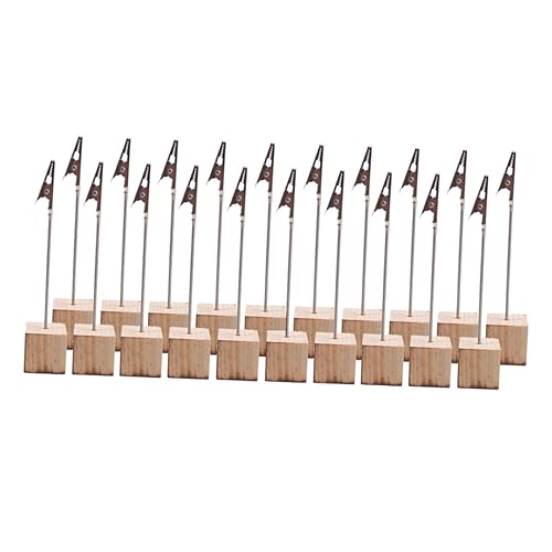 JEWEDECO 20 Stück Teiliges Holz Kartenhalter mit Stabilem Sockel Kreative Tischkarten und Fotohalter für Hochzeit Party Büro und Restaurant Vielseitige Memo und Notizclipständer JEWEDECO 20 Stück Teiliges Holz Kartenhalter mit Stabilem Sockel Kreative Tischkarten und Fotohalter für Hochzeit Party Büro und Restaurant Vielseitige Memo und Notizclipständer von JEWEDECO