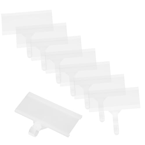 JEWEDECO 20 Stück Teiliges Preisschildhalter Transparent Einfacher Regalclip für Warenpreisanzeige im Einzelhandel Leichtes Einsetzen der Etiketten für Supermarkt und Lagerregale JEWEDECO 20 Stück Teiliges Preisschildhalter Transparent Einfacher Regalclip für Warenpreisanzeige im Einzelhandel Leichtes Einsetzen der Etiketten für Supermarkt und Lagerregale von JEWEDECO