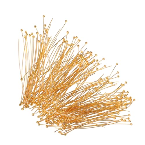 JEWEDECO 200 Stück Kupferball Pins für Diy Schmuckherstellung Langlebige und Benutzerfreundliche Bastelzubehör für Ohrringe und Armbänder JEWEDECO 200 Stück Kupferball Pins für Diy Schmuckherstellung Langlebige und Benutzerfreundliche Bastelzubehör für Ohrringe und Armbänder von JEWEDECO