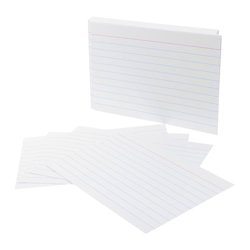 JEWEDECO 200 Stück Liniertes Notizpapier Karten Querformat Dicke Indexkarten Hochwertiges Papier Für Studium Büro Organisation Prüfungen Präsentationen JEWEDECO 200 Stück Liniertes Notizpapier Karten Querformat Dicke Indexkarten Hochwertiges Papier Für Studium Büro Organisation Prüfungen Präsentationen von JEWEDECO