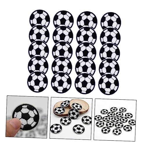 JEWEDECO 20Stücke Fußball Aufnäher Cartoon Stickerei Patches für DIY Kleidung zum Aufbügeln oder Nähen Langlebig und Farbenfroh für Designs JEWEDECO 20Stücke Fußball Aufnäher Cartoon Stickerei Patches für DIY Kleidung zum Aufbügeln oder Nähen Langlebig und Farbenfroh für Designs von JEWEDECO
