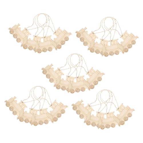 JEWEDECO 20Stücke Holz Bastel Zug Ausschnitte Unvollendete Holzscheiben für DIY Projekte Robuste Holzausschnitte für Dekorationen und für Hochzeiten und Feste JEWEDECO 20Stücke Holz Bastel Zug Ausschnitte Unvollendete Holzscheiben für DIY Projekte Robuste Holzausschnitte für Dekorationen und für Hochzeiten und Feste von JEWEDECO