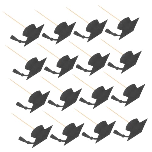 JEWEDECO 24 Stück Teiliges Graduation Cupcake Toppers aus Nachhaltigem Material Schwarze Doktorhut Kuchenstecker für Abschlussfeiern Einfache Anwendung Kreative Partydekoration für JEWEDECO 24 Stück Teiliges Graduation Cupcake Toppers aus Nachhaltigem Material Schwarze Doktorhut Kuchenstecker für Abschlussfeiern Einfache Anwendung Kreative Partydekoration für von JEWEDECO