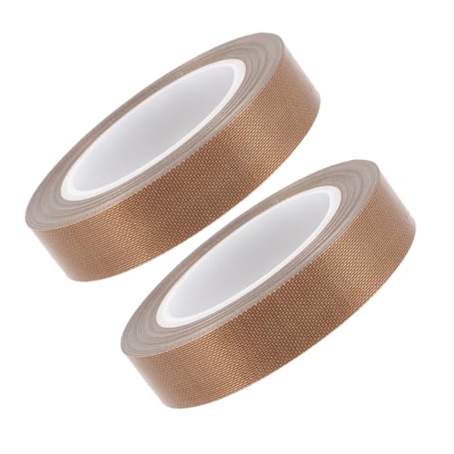 JEWEDECO 2Rollen Hochtemperaturband Ptfe Klebeband für Vakuumierer Hitzebeständig für Isolierung Abdichtung Hohe Temperaturbeständigkeit für Verschiedene JEWEDECO 2Rollen Hochtemperaturband Ptfe Klebeband für Vakuumierer Hitzebeständig für Isolierung Abdichtung Hohe Temperaturbeständigkeit für Verschiedene von JEWEDECO