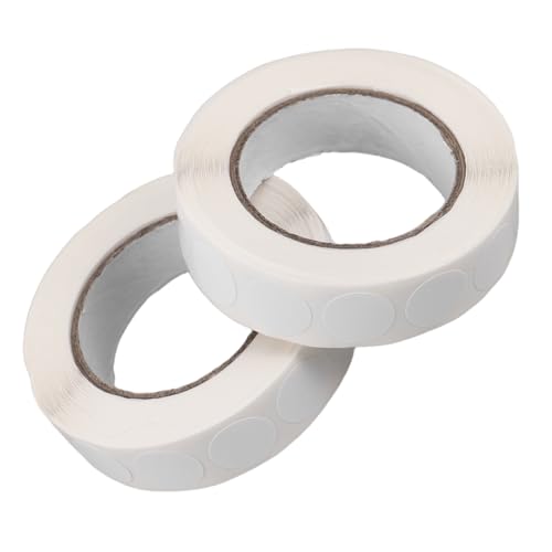 JEWEDECO 2Rollen Runde Aufkleber Wasserdichte Punktetiketten für Büro Klassenzimmer und Geschäft pro Rolle Optimale Farbcodierung und Organisation von JEWEDECO