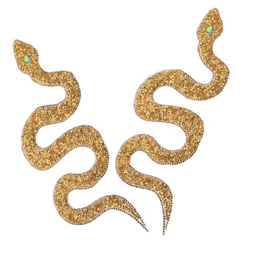 JEWEDECO 2Stücke Glitzernde Strass Aufnäher Schlangenform Aufbügelbare Applikationen für DIY Handwerk Langlebige Kristallrückseite für Kleidung Hüte und Taschen JEWEDECO 2Stücke Glitzernde Strass Aufnäher Schlangenform Aufbügelbare Applikationen für DIY Handwerk Langlebige Kristallrückseite für Kleidung Hüte und Taschen von JEWEDECO