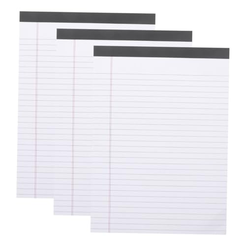 JEWEDECO 3 Stück Linierte Schreibblöcke, A4-notizbuch, Abreißbare Notizblöcke, Tragbares Notizbuch Zum Aufzeichnen Von Notizen Und Zum Setzen Von Zielen JEWEDECO 3 Stück Linierte Schreibblöcke, A4-notizbuch, Abreißbare Notizblöcke, Tragbares Notizbuch Zum Aufzeichnen Von Notizen Und Zum Setzen Von Zielen von JEWEDECO