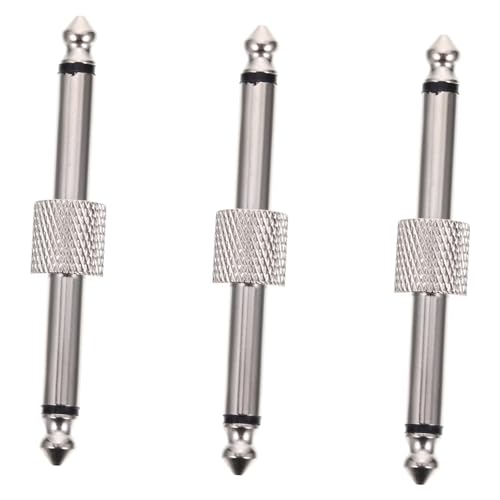 JEWEDECO 3 Stück Teiliges Gitarrenpedal Verbinder Kompakte Langlebige Effektpedal Kupplung aus Vernickeltem Messing Platzsparend Kompatibel mit Meisten Effektgeräten für Pedalboards und JEWEDECO 3 Stück Teiliges Gitarrenpedal Verbinder Kompakte Langlebige Effektpedal Kupplung aus Vernickeltem Messing Platzsparend Kompatibel mit Meisten Effektgeräten für Pedalboards und von JEWEDECO
