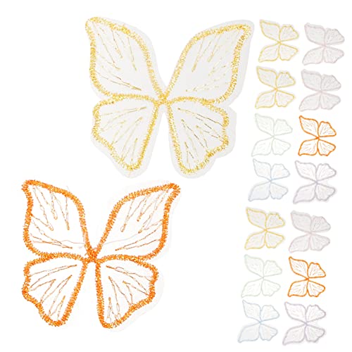 JEWEDECO 30 Stück Schmetterlingsaufkleber, DIY Schmetterlingsflicken, Stoffstickerei Flicken, Dekorative Stoffflicken, Gestickte Flicken, Schmetterlinge, Schmetterlingsstickerei JEWEDECO 30 Stück Schmetterlingsaufkleber, DIY Schmetterlingsflicken, Stoffstickerei Flicken, Dekorative Stoffflicken, Gestickte Flicken, Schmetterlinge, Schmetterlingsstickerei von JEWEDECO