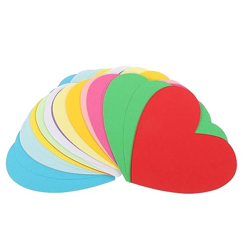 JEWEDECO 30 Stück Teiliges Buntes Herzpapier mit Filigranen Herz Ausschnitten Dekorative Wanddeko für Klassenzimmer DIY Bastelprojekte Kinderzimmer und Partydekorationen von JEWEDECO