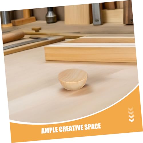 JEWEDECO 300 Stück Holzkugeln Unfertige Halbkugeln aus Naturholz Zum Bemalen Für DIY Bastelprojekte Erwachsene Dekorative Holzperlen Handwerksbedarf JEWEDECO 300 Stück Holzkugeln Unfertige Halbkugeln aus Naturholz Zum Bemalen Für DIY Bastelprojekte Erwachsene Dekorative Holzperlen Handwerksbedarf von JEWEDECO