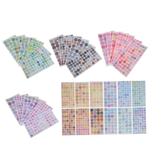 JEWEDECO 36 Blätter Farbpunktaufkleber Farbcodierungsetiketten Etikettenaufkleber Farbaufkleber Farbpunktaufkleber Kleine Punktaufkleber Farbige Klebepunkte Runde Aufkleberetiketten JEWEDECO 36 Blätter Farbpunktaufkleber Farbcodierungsetiketten Etikettenaufkleber Farbaufkleber Farbpunktaufkleber Kleine Punktaufkleber Farbige Klebepunkte Runde Aufkleberetiketten von JEWEDECO