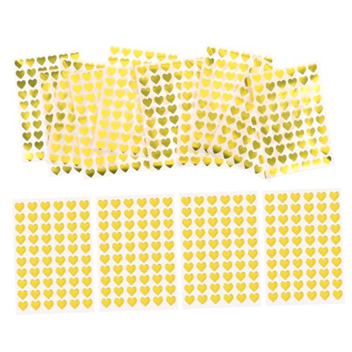 JEWEDECO 4 Packungen Kleine Herzaufkleber, Selbstklebend, Zum Valentinstag, Herzaufkleber, Liebesaufkleber, Etikett Für Bastelbedarf, Grußkarten, Scrapbooking, Belohnung Für Kinder Im JEWEDECO 4 Packungen Kleine Herzaufkleber, Selbstklebend, Zum Valentinstag, Herzaufkleber, Liebesaufkleber, Etikett Für Bastelbedarf, Grußkarten, Scrapbooking, Belohnung Für Kinder Im von JEWEDECO