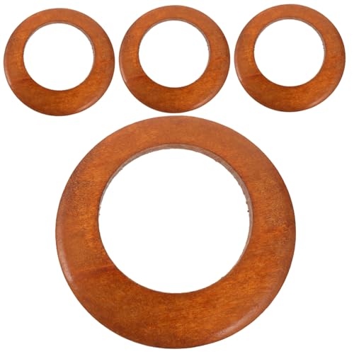 JEWEDECO 4 Stück Hemu Ringe Aus Holz, Retro Holzring, Unregelmäßiger Ring, DIY Ohrringe, Schmuckzubehör, DIY Bastelarbeiten, Holzringe Zum Basteln, DIY Makramee Ringe, Holzringe Für DIY JEWEDECO 4 Stück Hemu Ringe Aus Holz, Retro Holzring, Unregelmäßiger Ring, DIY Ohrringe, Schmuckzubehör, DIY Bastelarbeiten, Holzringe Zum Basteln, DIY Makramee Ringe, Holzringe Für DIY von JEWEDECO