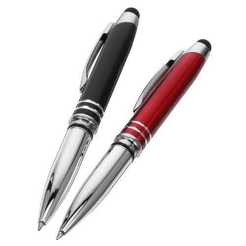 JEWEDECO 4 Stück Touch Kugelschreiber, LED Licht Kugelschreiber, Lichtstift Für Krankenschwestern, Tragbarer Schreibstift, Taschenlampenstift, Stifte Für Touchscreen, Metall JEWEDECO 4 Stück Touch Kugelschreiber, LED Licht Kugelschreiber, Lichtstift Für Krankenschwestern, Tragbarer Schreibstift, Taschenlampenstift, Stifte Für Touchscreen, Metall von JEWEDECO