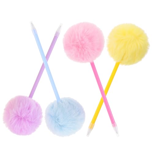 JEWEDECO 4 Teiliger Schreibstift, Süßer Stift, Mädchen Stifte, Pompom Stifte, Dekorative Stifte, Tragbare Kugelschreiber, Studenten Signatur Stifte, Kreative Kugelschreiber, Elegante Stil JEWEDECO 4 Teiliger Schreibstift, Süßer Stift, Mädchen Stifte, Pompom Stifte, Dekorative Stifte, Tragbare Kugelschreiber, Studenten Signatur Stifte, Kreative Kugelschreiber, Elegante Stil von JEWEDECO