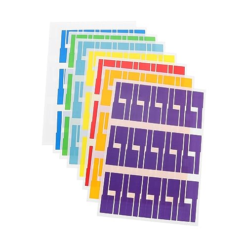 JEWEDECO 40 Blatt Kabeletiketten Selbstklebende Wasserdichte Aufkleber zur Kabelidentifikation und Beschriftung Langlebig und Schnell Trocknend JEWEDECO 40 Blatt Kabeletiketten Selbstklebende Wasserdichte Aufkleber zur Kabelidentifikation und Beschriftung Langlebig und Schnell Trocknend von JEWEDECO