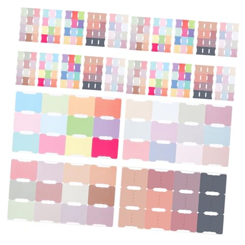 JEWEDECO 40 Blatt Selbstklebende Index Tabs Beschreibbare Bunte Haftmarker für Notizbücher Aktenordner und Buchannotationen für Büro und Schule Vielseitige Organisation von JEWEDECO