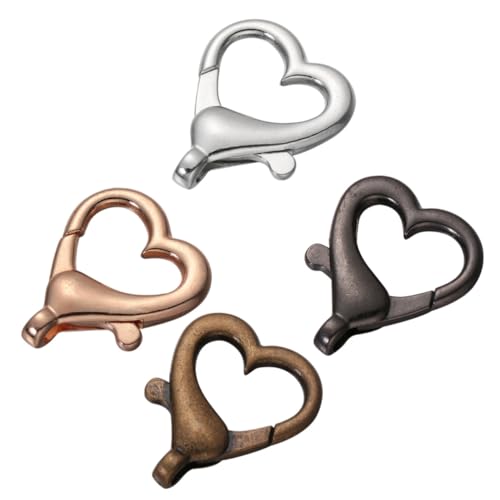 JEWEDECO 40 Stück Herzförmige Schnallen für Diy Taschen und Koffer Bunte Zubehörteile für Schlüsselanhänger Handarbeiten und Mehr JEWEDECO 40 Stück Herzförmige Schnallen für Diy Taschen und Koffer Bunte Zubehörteile für Schlüsselanhänger Handarbeiten und Mehr von JEWEDECO