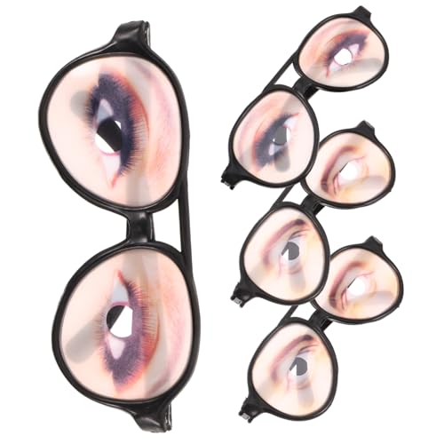 JEWEDECO 4stücke Teiliges Lustige Brillen Mit Augen Witzige Party-requisiten Für Geburtstagsfeiern Kostümierte Anlässe Und Fotoshootings Spaß Und Unterhaltung von JEWEDECO