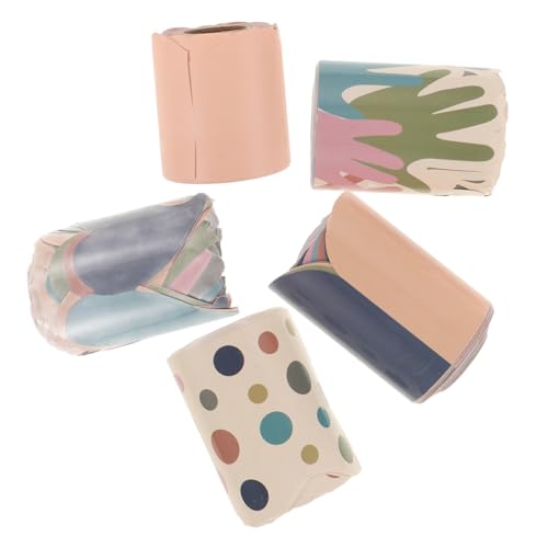 JEWEDECO 5 Rollen Wasserdichte Bulletin Board Randaufkleber Selbstklebend Je Trendiges Hobo Design Vielseitig für Klassenzimmer und Büro Einfache Anwendung und Langlebige Dekoration von JEWEDECO