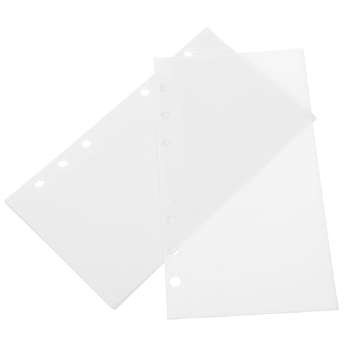 JEWEDECO 5 Stück A6 Loseblatt Pp Taschentrenner, Seitentrenner, Budgetbuch Zubehör, Muster, Loseblattbuch, Bargeldbudget, Handbuch Trenntasche, Budgetbindertasche, Kleine Loseblatttasche von JEWEDECO