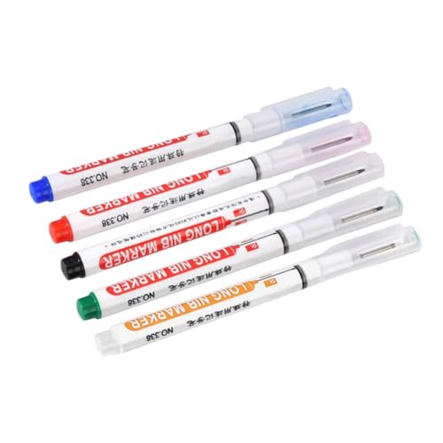 JEWEDECO 5 Stück Markierstifte Mit Langer Spitze, Markierstifte, Konstruktionsstift, Mehrzweckstift, Farbstift, Zimmermannswerkzeuge, Marker Für Metall, Zimmermannsstift, Permanentmarker, JEWEDECO 5 Stück Markierstifte Mit Langer Spitze, Markierstifte, Konstruktionsstift, Mehrzweckstift, Farbstift, Zimmermannswerkzeuge, Marker Für Metall, Zimmermannsstift, Permanentmarker, von JEWEDECO