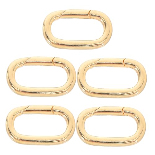 JEWEDECO 5 Stück Ovaler Schmuckverschluss: Kupfer-federverbinder, Karabiner, Armbänder, Verschlussverschluss Zur Anhängerherstellung, Diy-schmuckherstellung JEWEDECO 5 Stück Ovaler Schmuckverschluss: Kupfer-federverbinder, Karabiner, Armbänder, Verschlussverschluss Zur Anhängerherstellung, Diy-schmuckherstellung von JEWEDECO