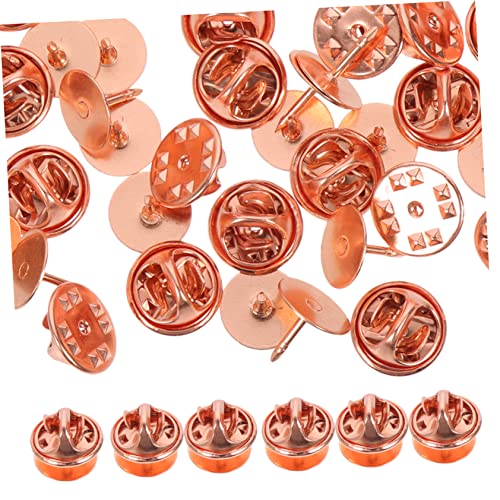 JEWEDECO 50 Sets Schmetterlingsnadelhalter, Broschenteile, Verriegelung Für Emaille Anstecknadeln, Verriegelung Der Anstecknadelrückseite, Anstecknadelrückseiten, Verriegelung Der von JEWEDECO