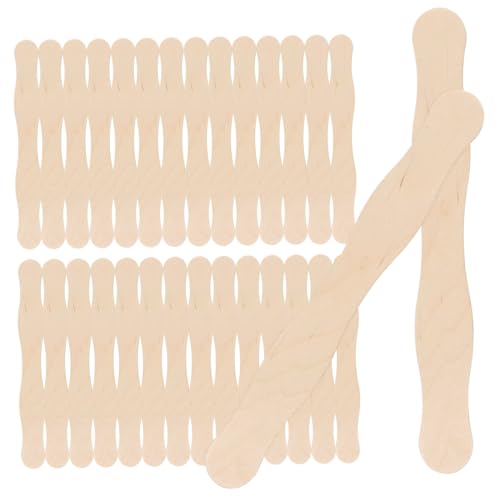 JEWEDECO 50 Stück Holzstäbe für Diy Bastelprojekte Lebensmittelechte Eisstiele Bastelmaterial für Feste Partys und Desserts JEWEDECO 50 Stück Holzstäbe für Diy Bastelprojekte Lebensmittelechte Eisstiele Bastelmaterial für Feste Partys und Desserts von JEWEDECO