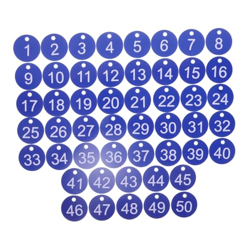 JEWEDECO 50 Stück Wasserdichte Id Markierungen für Schlüsselorganisation Gepäckkennzeichnung Plastiketiketten mit Löchern Blau JEWEDECO 50 Stück Wasserdichte Id Markierungen für Schlüsselorganisation Gepäckkennzeichnung Plastiketiketten mit Löchern Blau von JEWEDECO
