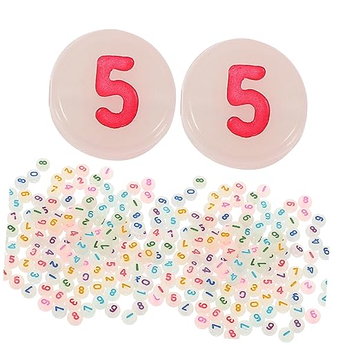 JEWEDECO 500 Stück Leuchtperlen für Armbänder Bunte Acryl Spacer Beads mit Langlebige Glatte DIY Schmuckperlen zum Auffädeln für Handgefertigte Armbänder und Halsketten JEWEDECO 500 Stück Leuchtperlen für Armbänder Bunte Acryl Spacer Beads mit Langlebige Glatte DIY Schmuckperlen zum Auffädeln für Handgefertigte Armbänder und Halsketten von JEWEDECO