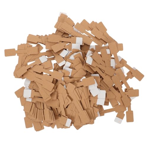 JEWEDECO 500 Stück Ringanhänger, Schmuckzubehör, Selbstklebende Aufkleber, Schmucketiketten, Schmuckanhänger, Beschreibbare Etiketten, Schmucketiketten, Selbstklebende Schmuckanhänger, von JEWEDECO