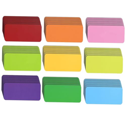 JEWEDECO 54 Stück Magnetische Beschreibbare Namensschild Tags Wiederverwendbare Trockene Abwischbare Etiketten für Kühlschrank Whiteboard und Klassenzimmer Praktische Beschriftungslösungen von JEWEDECO