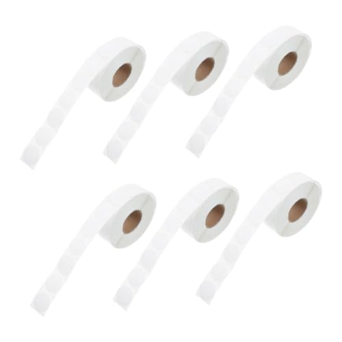 JEWEDECO 6 Rollen Rundes Aufkleber Kleine Farbige und Weiße Punkte Etiketten Selbstklebend mit Starker Haftung Beschreibbar für Büro Schule Zuhause und Lager Vielseitig Einsetzbar und JEWEDECO 6 Rollen Rundes Aufkleber Kleine Farbige und Weiße Punkte Etiketten Selbstklebend mit Starker Haftung Beschreibbar für Büro Schule Zuhause und Lager Vielseitig Einsetzbar und von JEWEDECO