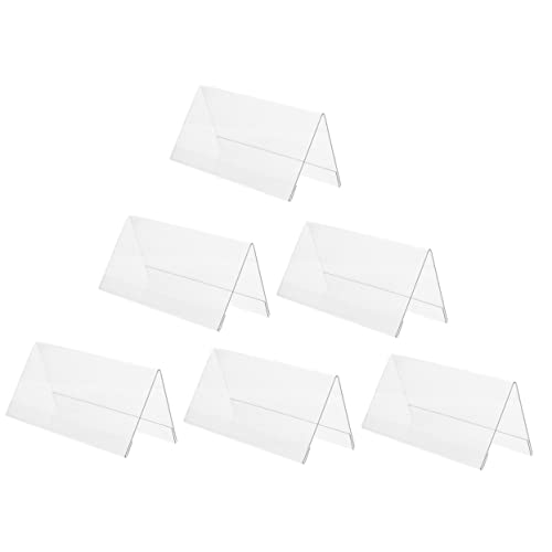 JEWEDECO 6 Stück Konferenztischkarten, Transparente Namenskarten, Acryl Tischschilder, Tischnummernständer, Hochzeitstischkarten, Acryl Schilderständer, Schreibtisch Namensschild, Acryl JEWEDECO 6 Stück Konferenztischkarten, Transparente Namenskarten, Acryl Tischschilder, Tischnummernständer, Hochzeitstischkarten, Acryl Schilderständer, Schreibtisch Namensschild, Acryl von JEWEDECO