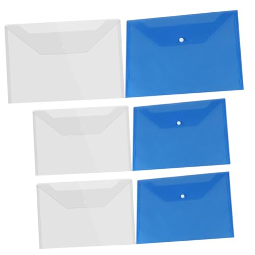 JEWEDECO 6 Stück Teiliges Dokumentenmappe mit Druckknopf Transparente Aktenhüllen für Büro und Zuhause Große Kapazität für Dokumentenorganisation und Aufbewahrung Leicht und Tragbar JEWEDECO 6 Stück Teiliges Dokumentenmappe mit Druckknopf Transparente Aktenhüllen für Büro und Zuhause Große Kapazität für Dokumentenorganisation und Aufbewahrung Leicht und Tragbar von JEWEDECO
