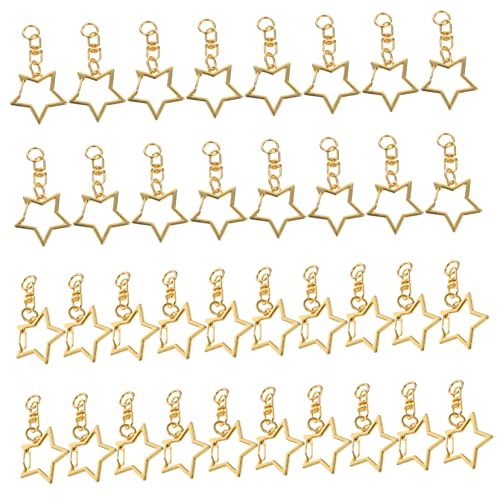 JEWEDECO 60 Stück Pentagramm Schlüsselanhänger Karabinerverschlüsse, Feder Universalverschlüsse, Metall Drehverschlüsse, Metall Schlüsselanhänger Karabinerverschluss, Taschenschnallen JEWEDECO 60 Stück Pentagramm Schlüsselanhänger Karabinerverschlüsse, Feder Universalverschlüsse, Metall Drehverschlüsse, Metall Schlüsselanhänger Karabinerverschluss, Taschenschnallen von JEWEDECO