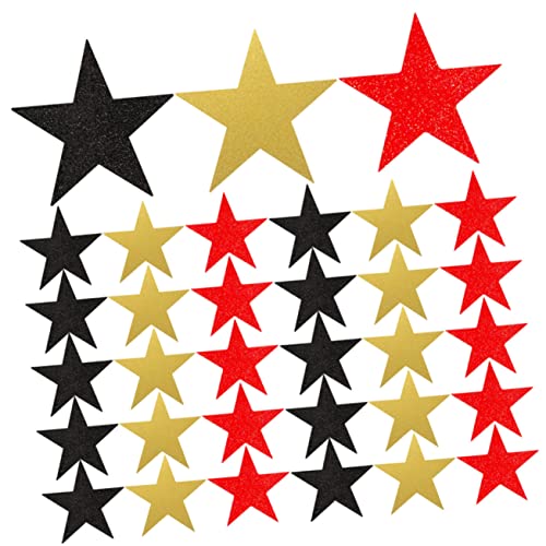 JEWEDECO 60 Stück Teiliges Papier Ausschnitte Bunte Handgeschnittene Sterne Gold Schwarz und Rot Kreative Diy Scrapbook Bastel Dekoration für Klassenzimmer Pinnwand und Wandgestaltung JEWEDECO 60 Stück Teiliges Papier Ausschnitte Bunte Handgeschnittene Sterne Gold Schwarz und Rot Kreative Diy Scrapbook Bastel Dekoration für Klassenzimmer Pinnwand und Wandgestaltung von JEWEDECO