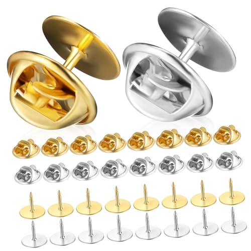 JEWEDECO 60Sätze DIY Schmuck Anstecknadeln Teile mit Rückseiten für Bastelprojekte Vielseitig Einsetzbar für Broschen Abzeichen und Kreative Designs JEWEDECO 60Sätze DIY Schmuck Anstecknadeln Teile mit Rückseiten für Bastelprojekte Vielseitig Einsetzbar für Broschen Abzeichen und Kreative Designs von JEWEDECO