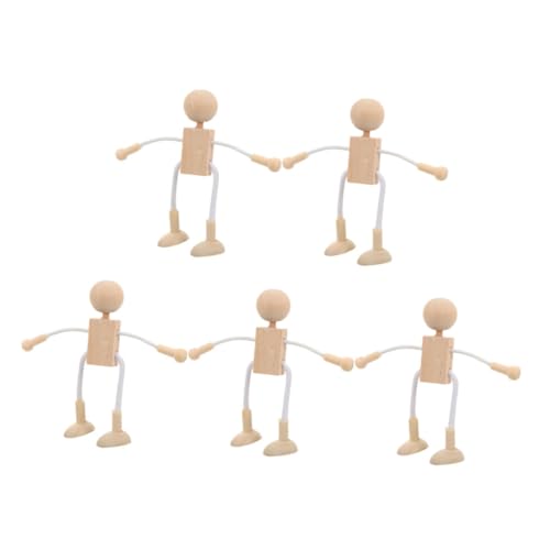 JEWEDECO 6Stücke Teiliges Unvollendete Holzpuppen zum Bemalen DIY Holzspielzeug für Bastelprojekte Fantasie und Kreativität JEWEDECO 6Stücke Teiliges Unvollendete Holzpuppen zum Bemalen DIY Holzspielzeug für Bastelprojekte Fantasie und Kreativität von JEWEDECO