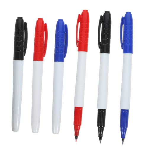 JEWEDECO 6Stücke Whiteboard Marker Abwischbare Stifte Trockene Löschmarker mit Feiner Spitze für Schule Büro und Kreative Projekte JEWEDECO 6Stücke Whiteboard Marker Abwischbare Stifte Trockene Löschmarker mit Feiner Spitze für Schule Büro und Kreative Projekte von JEWEDECO