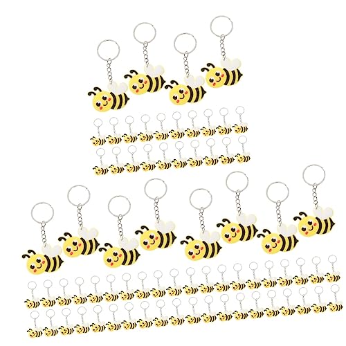 JEWEDECO 72 Stück Bienen Schlüsselanhänger, Rucksack Anhänger, Tasche, Hängende Dekoration, Kreativer Schlüsselanhänger, Kinder Schlüsselanhänger, Bienen Schlüsselanhänger, Metall JEWEDECO 72 Stück Bienen Schlüsselanhänger, Rucksack Anhänger, Tasche, Hängende Dekoration, Kreativer Schlüsselanhänger, Kinder Schlüsselanhänger, Bienen Schlüsselanhänger, Metall von JEWEDECO