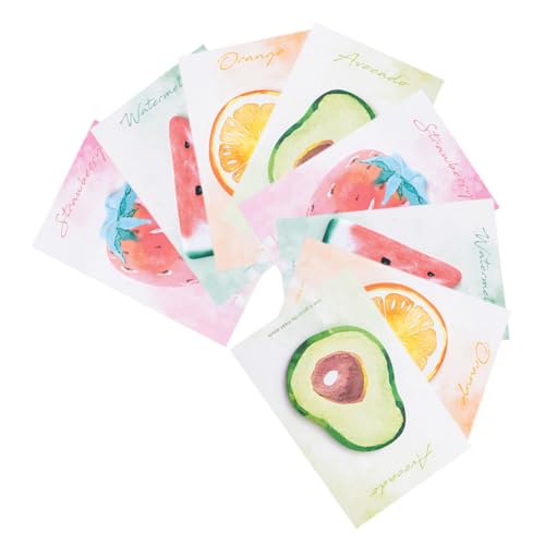JEWEDECO Fruchtförmige Notizaufkleber Selbstklebende Haftnotizen Bunte Memoaufkleber Büronotizen Schulnotizen JEWEDECO Fruchtförmige Notizaufkleber Selbstklebende Haftnotizen Bunte Memoaufkleber Büronotizen Schulnotizen von JEWEDECO