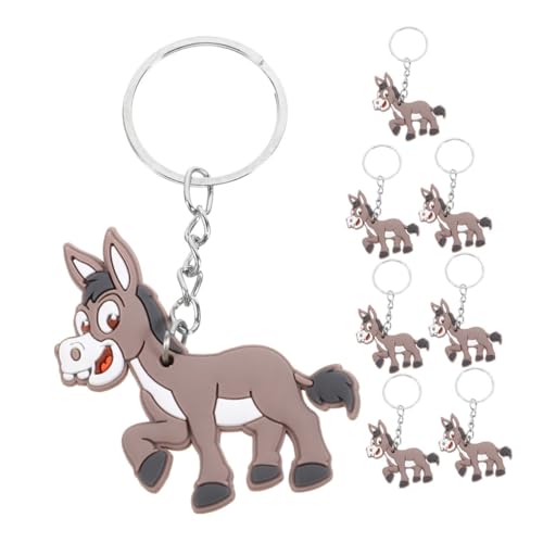 JEWEDECO 8Stücke Niedliche Schlüsselanhänger für Tier Anhänger Stabilem Material Dekoration Partygeschenk für Kindergeburtstage Charm für Taschen von JEWEDECO